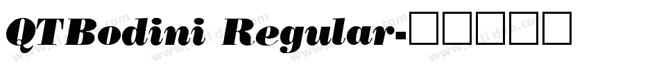 QTBodini Regular字体转换
